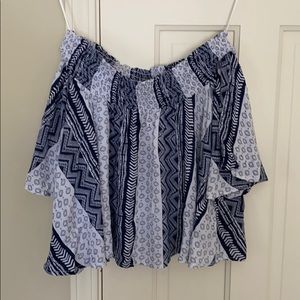 Strapless floay blouse!